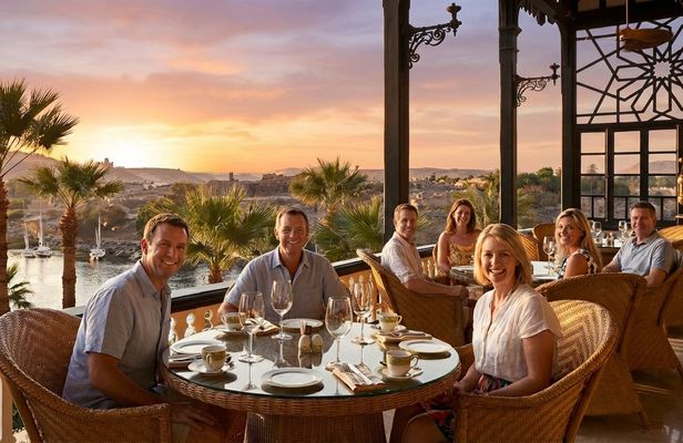 Sunset tea at the Legendary Old Cataract hotel in Aswan