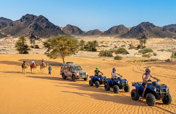 Super safari in a 4x4 plus quad bike and camel ride in Marsa Alam