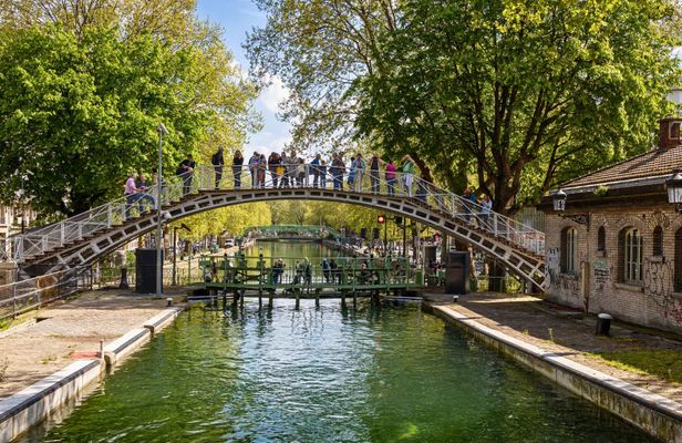 Cruise on The Canal Saint Martin and The Seine River in Paris