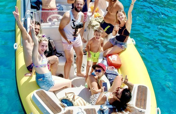 Speedboat trip to Bristan and Dafina with Haxhi Ali cave visit