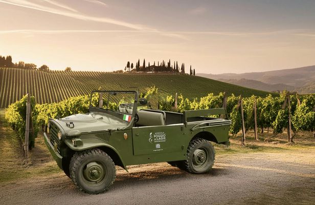 Wine Safari Poggio ai Laghi Vineyard On a Vintage Off-Road