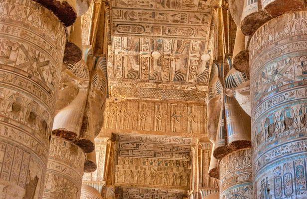 The temples of Dendera and Abydos from Luxor