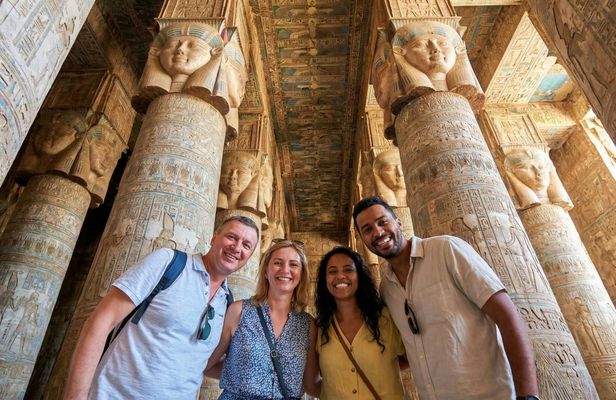 Guided tour to Dendera temple and felucca cruise with lunch from Luxor