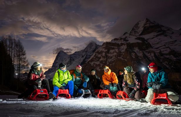 Night Sledding in the Alps from Interlaken