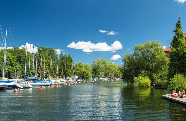 Stockholm city hall canal guided boat tour