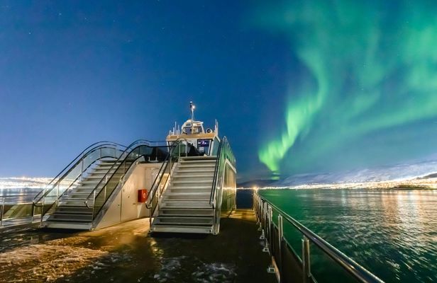 Electric Northern Lights guided cruise from Tromsø