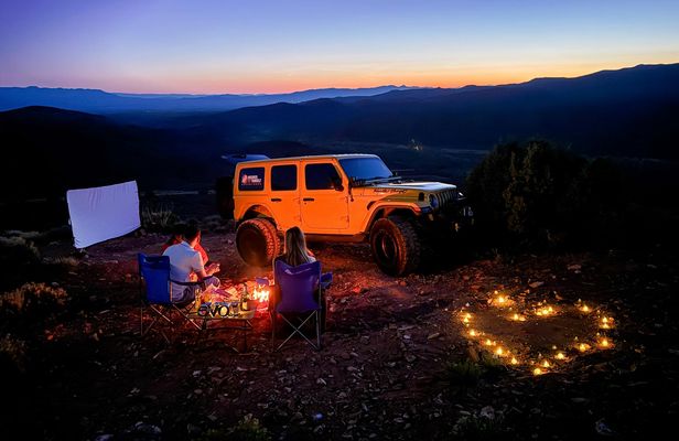 Movie night experience in the forest in Las Vegas