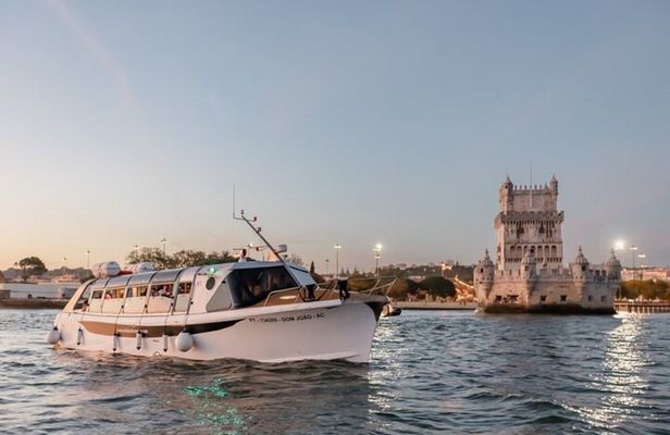 Lisbon sunset cruise with traditional buffet and open bar