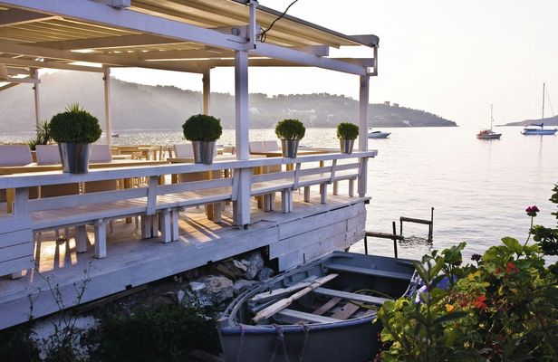 Skiathos town evening tour with local liqueur tasting