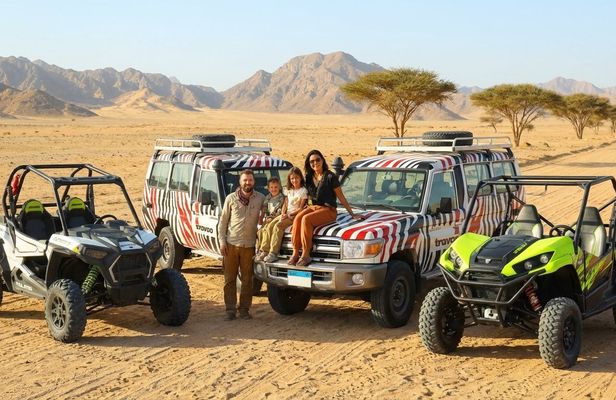 Premium sand buggy adventure with Bedouin food and tea from Sharm