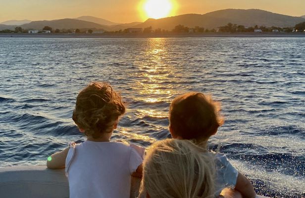 Private sunset boat cruise in Lindos