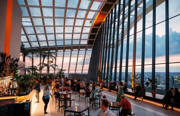 London Sky Garden access ticket with dinner and audio guide