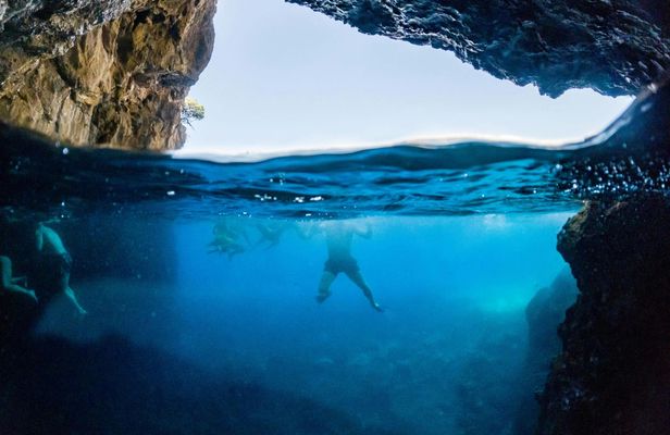 Blue Cave and Green Cave boat excursion with Koločep Island