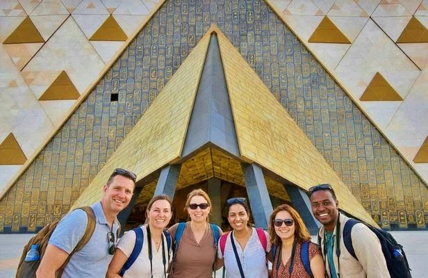 Cairo small-group tour from Sharm, Grand Museum, pyramids and Khan