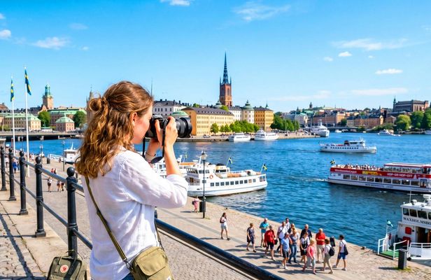 Stockholm combo tickets with hop-on hop-off bus and boat tour