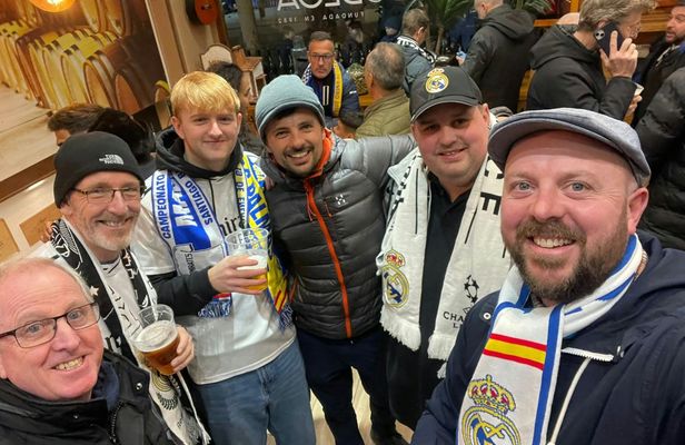 Real Madrid football matchday experience with local