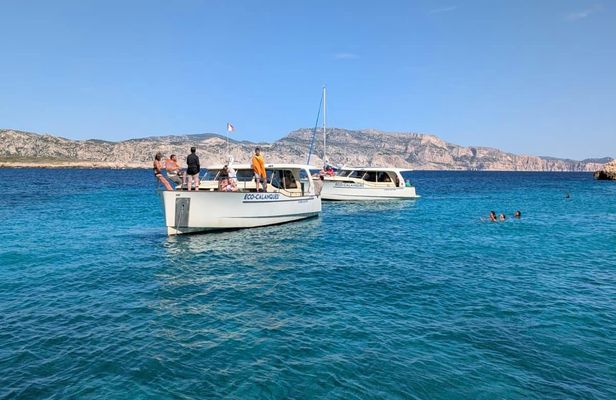 Eco-friendly hybrid electric boat tour in the Calanques