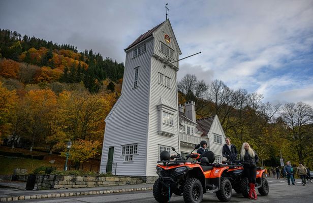 Guided quad tour from Bergen city centre to scenic vistas