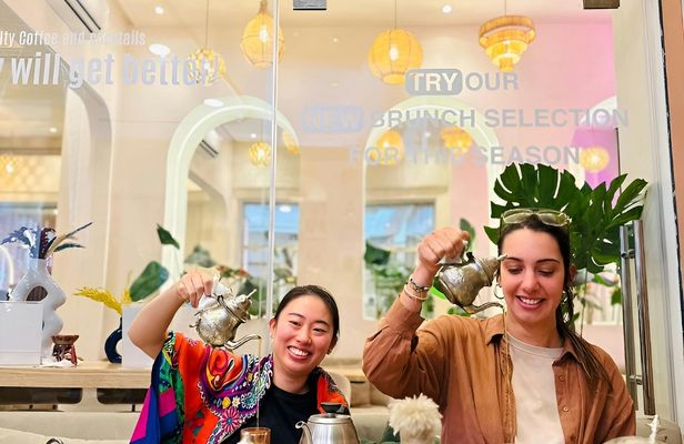 Authentic Moroccan tea and coffee ceremony experience at Medina Mall