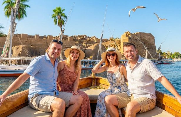 Felucca tour of Aswan landmarks including Nubian lunch