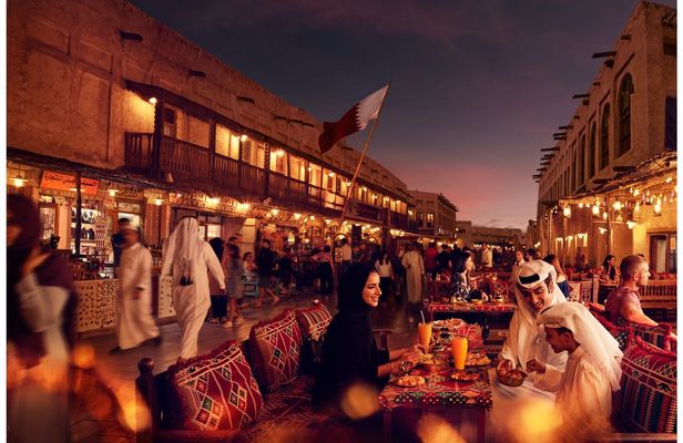 Doha sunset dhow cruise and guided street food walking tour