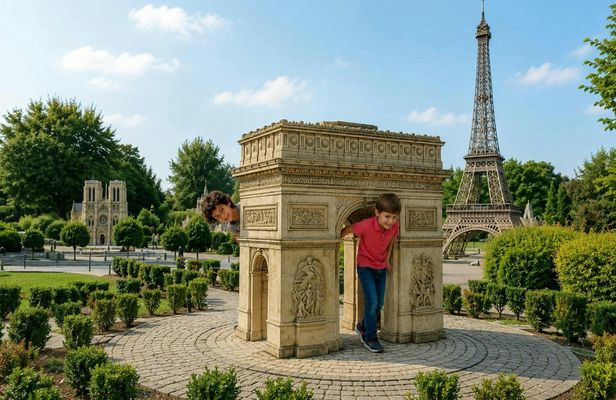 France Miniature entry ticket with Paris audio guide and eSIM