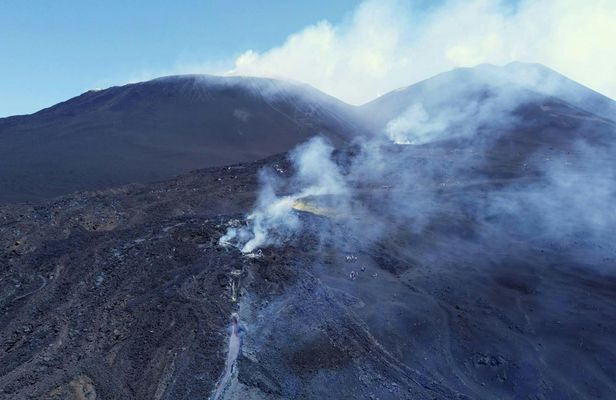 Etna guided summit hiking tour with optional pickup