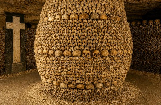 Catacombs of Paris entry ticket with Paris audio guide and eSIM