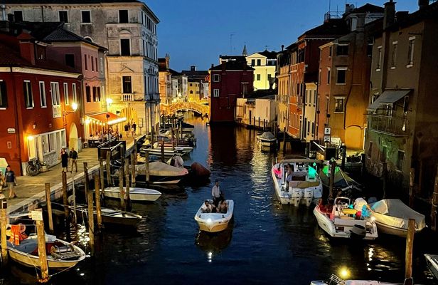 Moonlight boat tour and night cruise in Chioggia