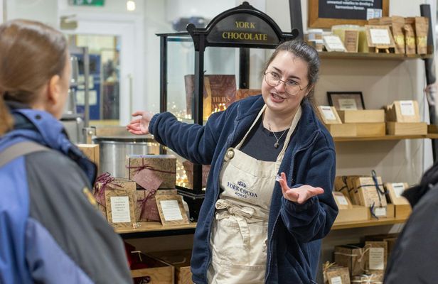 Chocolate manufactory tasting tour at York Cocoa Works