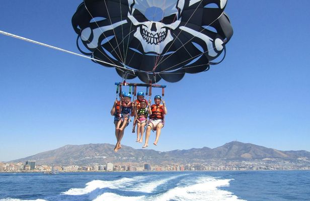 Parasailing flight in Benalmadena