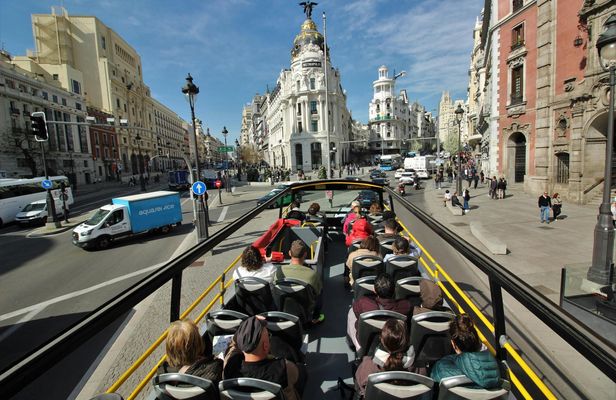 Madrid city tour hop-on hop-off bus tickets: one day and two days