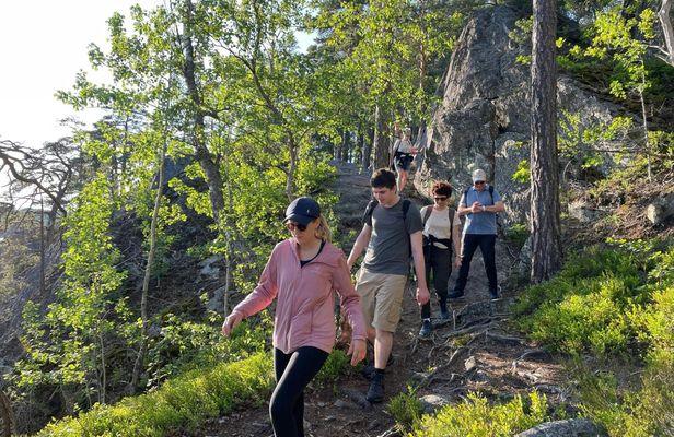 Stockholm: Sunset Hike in Tyresta National Park with Meal
