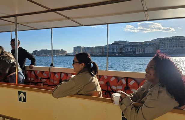 Naples bay cruise with Posillipo and Vesuvius views