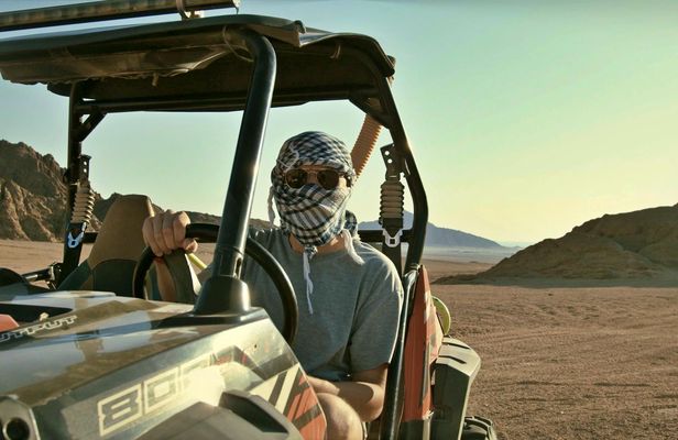 Premium sand buggy adventure with Bedouin food and tea from Sharm