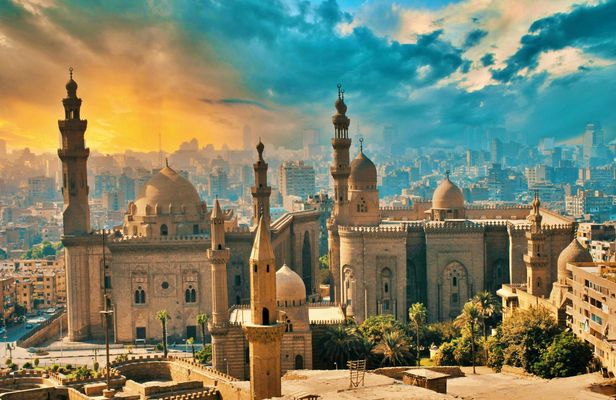 Old Cairo Mosque, churches, and New Grand Museum by plane from Sharm