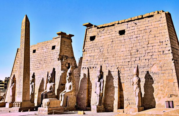 Kings Valley, Nobles, Felucca, Luxor and Habu Temples from Marsa Alam