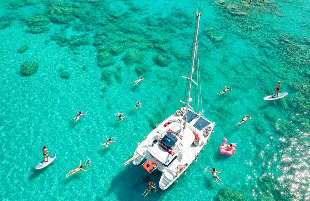 Anthony Quinn, Afandou and Ladiko Bay all-inclusive catamaran cruise
