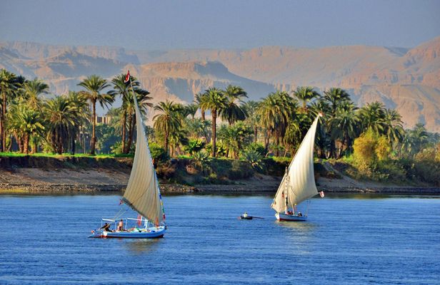 Felucca tour of Aswan landmarks including Nubian lunch