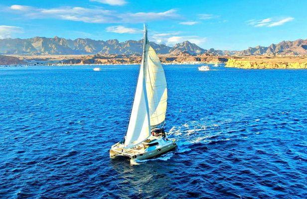 Small group Red Sea catamaran cruise to Ras Mohamed