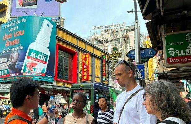 Morning Chinatown food and market tour in Bangkok