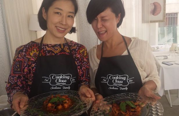 Sicilian cooking class in Taormina
