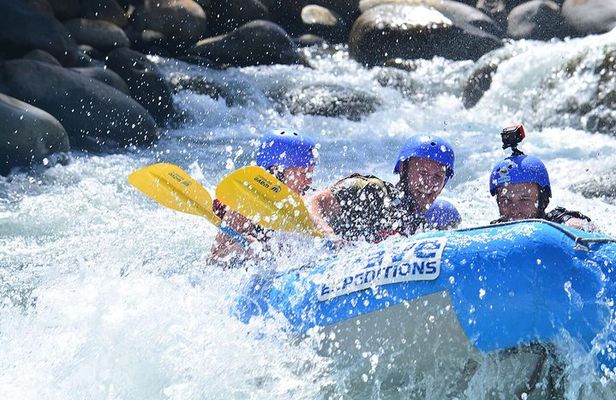 Full Day Class II-III Rafting and Canyoning Rappelling from La Fortuna-Arenal