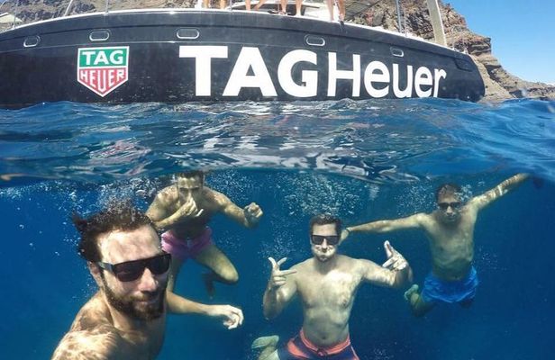 Santorini Adventurous Catamaran Experience with Snorkeling
