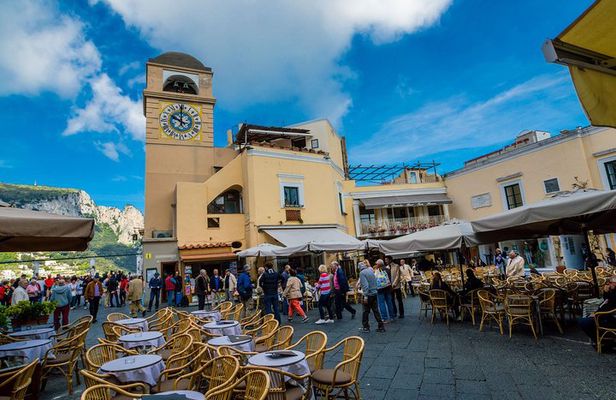From Naples: Capri and Anacapri Small Group Tour + Ferry