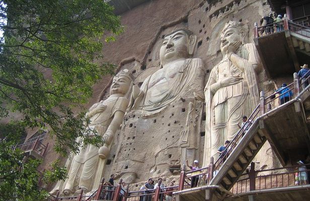 Private Tianshui Half Day Tour to Maiji Mountain Grottoes