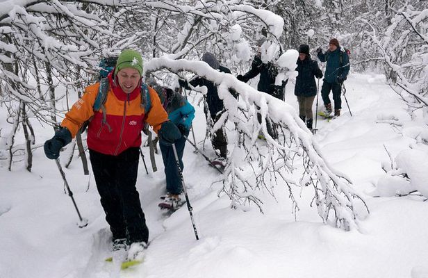 Guided Snowshoe Walk on Tromsoya Island in Tromso