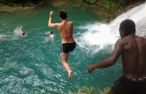 Blue Hole and River Tubing from Montego Bay