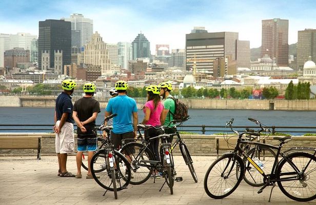3 Hour Montreal City Bike Tour with Wine or Beer (AM & PM)