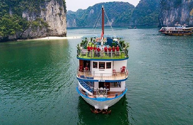 Explore Azela Cruise Ha Long Bay Lan Ha Bay 2 days 1 night from Hanoi